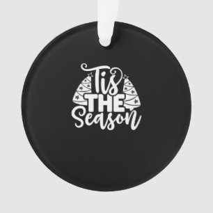 Tis Season To Careful - Retro Vintage Style Ornament