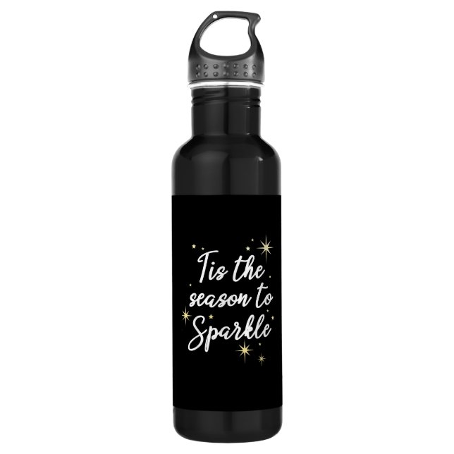 Tis Season To Sparkle Christmas 710 Ml Water Bottle (Front)