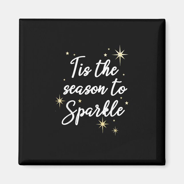 Tis Season To Sparkle Christmas Magnet (Front)