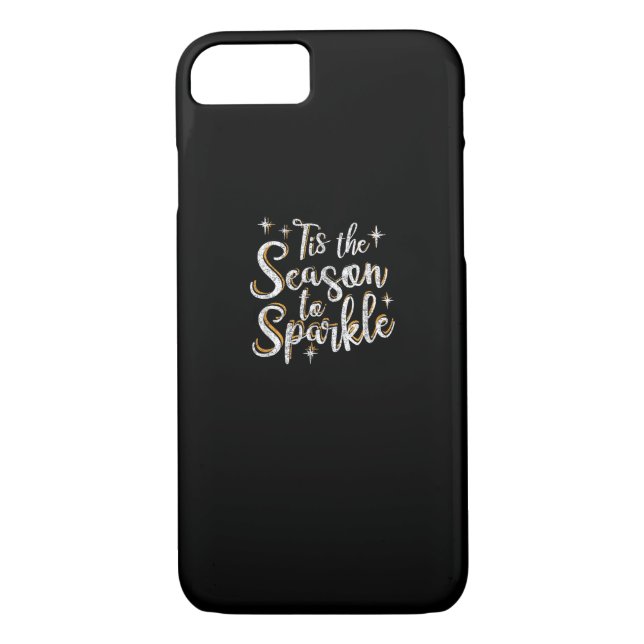Tis Season To Sparkle Funny Christmas Saying Case-Mate iPhone Case (Back)