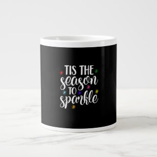 Tis Season To Sparkle Retro Classic Large Coffee Mug