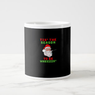 Tis Season To Wheezin Respiratory Christmas Design Large Coffee Mug