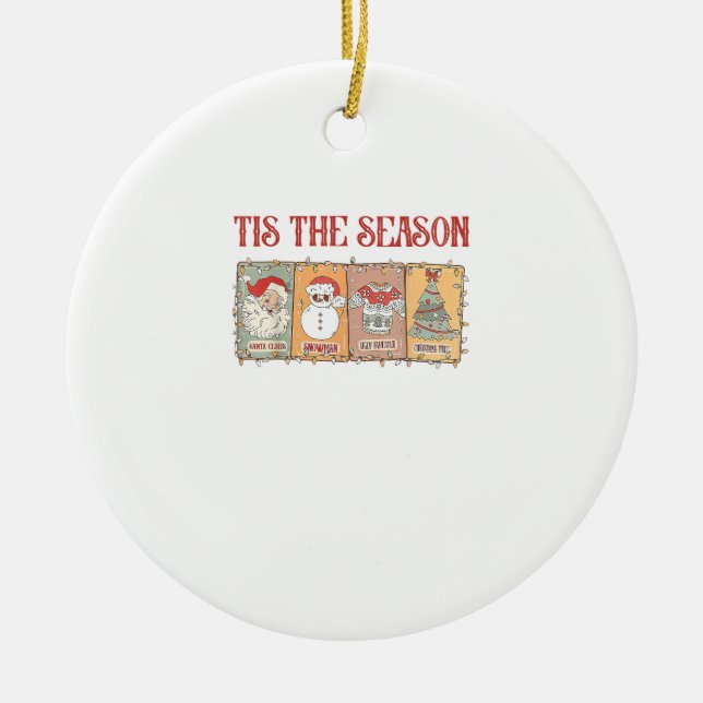 Tis Seasoning Crawfish Boil Seafood Party Lobster Ceramic Tree Decoration (Front)