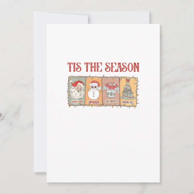 Tis Seasoning Crawfish Boil Seafood Party Lobster Holiday Card (Front)