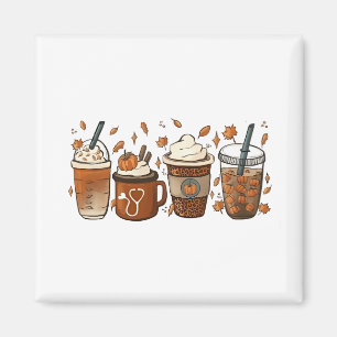 Tis the Latte Season Pumpkin Spice Coffee Autumn Magnet