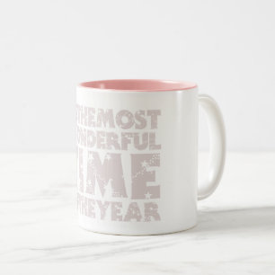Tis The Most Wonderful Time of The Year Christmas Two-Tone Coffee Mug