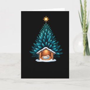 Tis The Reason Baby Jesus Manger Nativity Christma Card