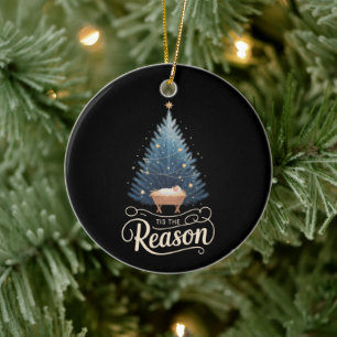 Tis The Reason Christian Religious Christmas Bible Ceramic Tree Decoration