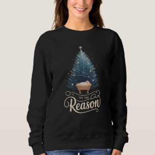 Tis The Reason Christian Religious Christmas Bible Sweatshirt