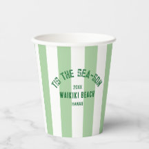 Tis The Sea Son Custom Beach Christmas Gree Stripe