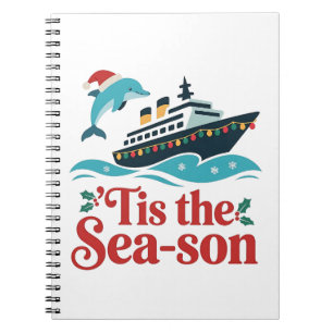 tis the sea-son Funny Cruising Family Matching  Notebook