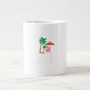 Tis The Sea-Sun Tropical Christmas Season Santa Fl Large Coffee Mug