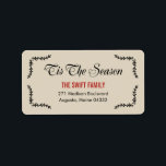Tis The Season Address Labels<br><div class="desc">Add a finishing touch to your holiday mails with our chic and modern holiday address labels. Matching holiday party invitations,  holiday gift labels,  and more are available at berryberrysweet.com</div>