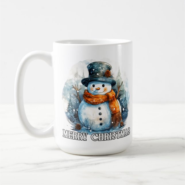 'Tis the Season | Adorable Little Snowman Coffee Mug (Left)