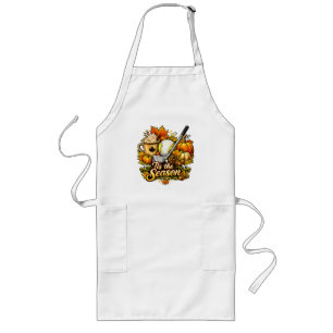 Tis The Season Autumn Golf Pumpkin Spice Coffee Long Apron