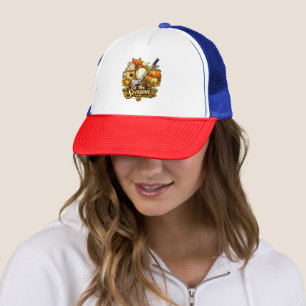 Tis The Season Autumn Golf Pumpkin Spice Coffee Trucker Hat