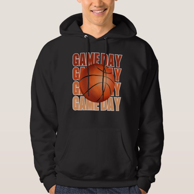 Tis The Season Basketball Game Day Fan Hoodie (Front)