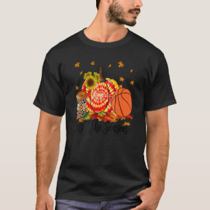 Tis The Season Basketball   Orange Tie Dye Pumpkin T-Shirt