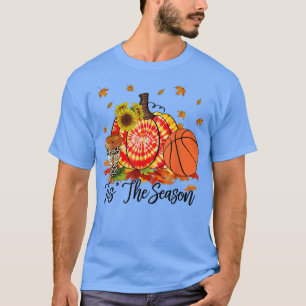 Tis The Season Basketball Orange Tie Dye Pumpkin T-Shirt