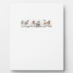 Tis The Season Boo Halloween Reading Books Lover T Plaque