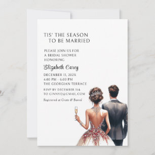 Tis' The Season Bridal Shower Invitation