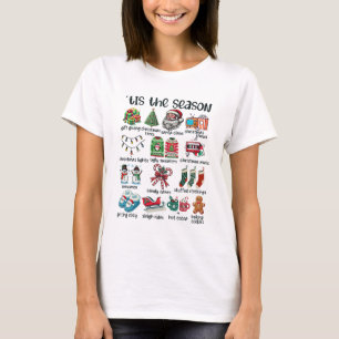 Tis the Season Christmas Activities To-Do List T-Shirt