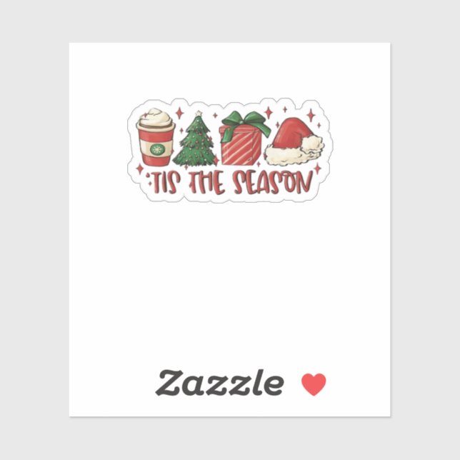 Tis The Season Christmas Coffee Funny Holiday Love (Sheet)