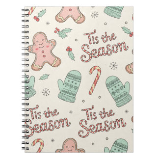 Tis the Season Christmas Doodle Notebook | Cute 