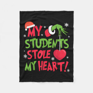 Tis The Season Christmas Funny My Students Stole M Fleece Blanket