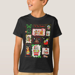 Tis The Season Christmas Gingerbread Santa Book Te T-Shirt