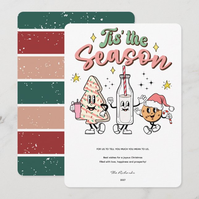 Tis the Season Christmas Holiday Card (Front/Back)