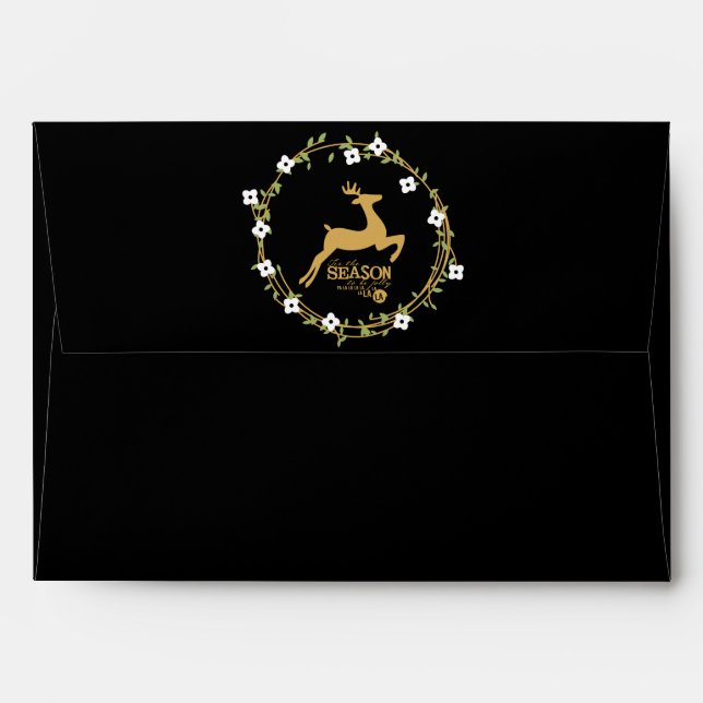 Tis the Season Christmas Holiday Envelope (Back (Top Flap))