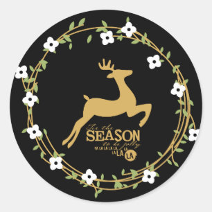 Tis the Season Christmas Holiday Sticker