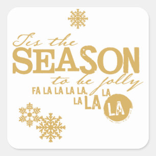 Tis the Season Christmas Holiday Sticker