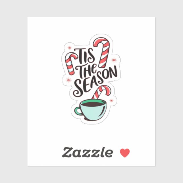 Tis The Season Christmas Peppermint Hot Chocolate (Sheet)