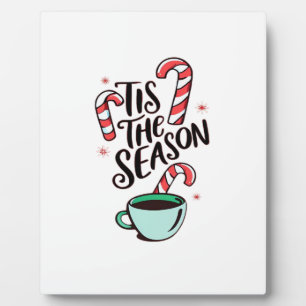 Tis The Season Christmas Peppermint Hot Chocolate Plaque