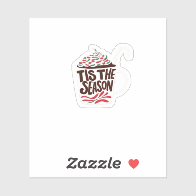 Tis The Season Christmas Peppermint Mocha (Sheet)