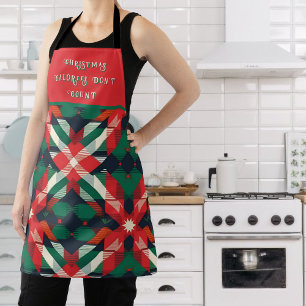 Tis The Season Christmas Plaid Apron
