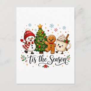 Tis the Season Christmas Postcard