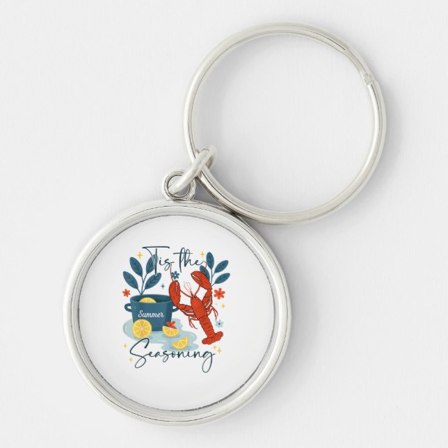 Tis The Season Christmas Quote Key Ring (Front)