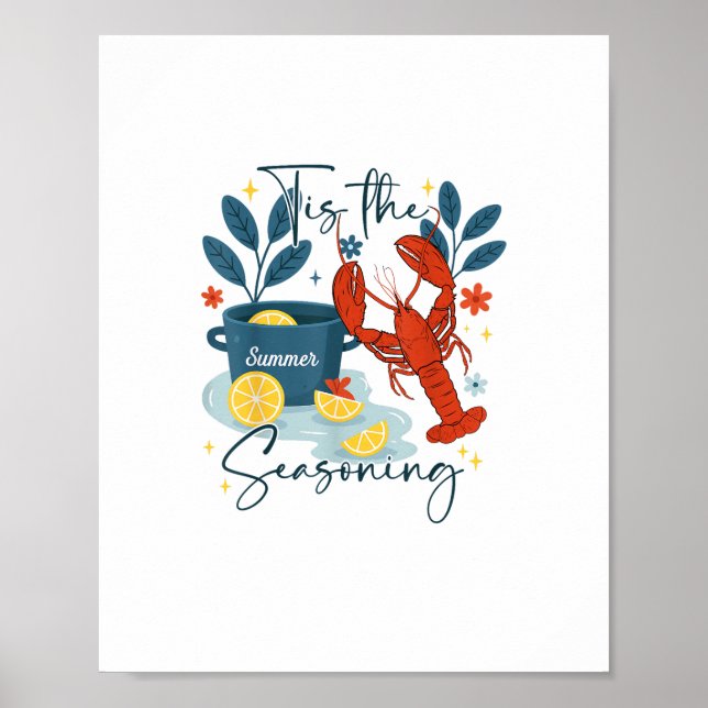 Tis The Season Christmas Quote Poster (Front)