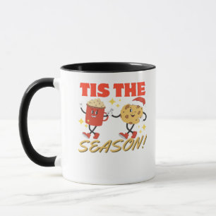 Tis The Season Christmas Retro Characters Mug