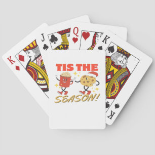 Tis The Season Christmas Retro Characters Playing Cards