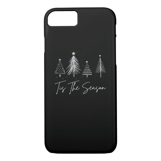 Tis The Season Christmas Retro Classic Case-Mate iPhone Case (Back)