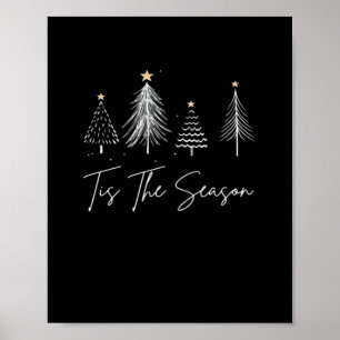 Tis The Season Christmas Retro Classic Poster