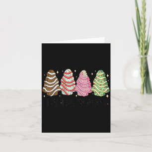 Tis' The Season Christmas Tree Cakes Xmas Pajamas Card