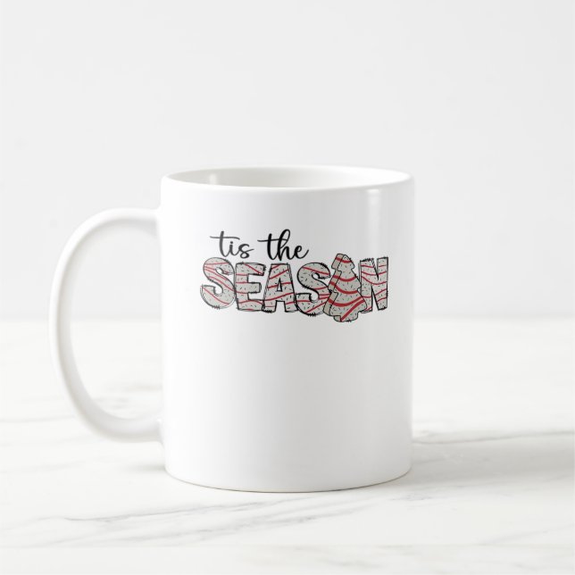 Tis The Season Christmas Tree Coffee Mug (Left)