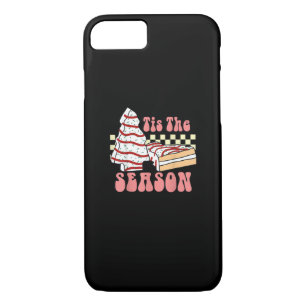 Tis The Season Christmas Tree Groovy Retro Debbie  iPhone 8/7 Case