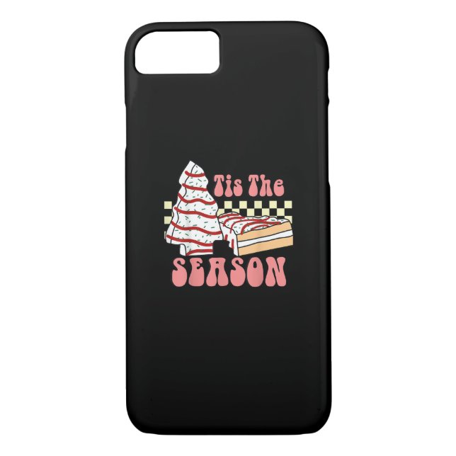 Tis The Season Christmas Tree Groovy Retro Debbie  Case-Mate iPhone Case (Back)