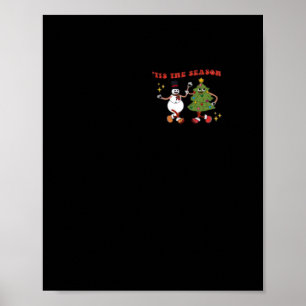 Tis The Season Christmas Tree Pals Classic Trendy  Poster